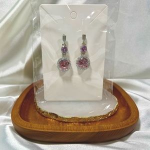 Pink Dangle Earrings